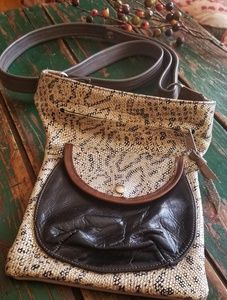 🥀Twin M Leather Reptile Crossbody Fanny Pack Bag